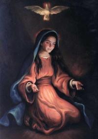 Maria accoglie lo Spirito Santo